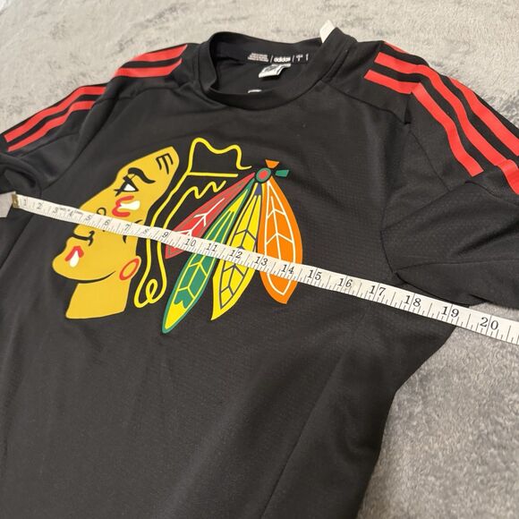 Adidas Men's Official NHL Chicago Blackhawks Shirt Size Small S - Picture 6 of 6
